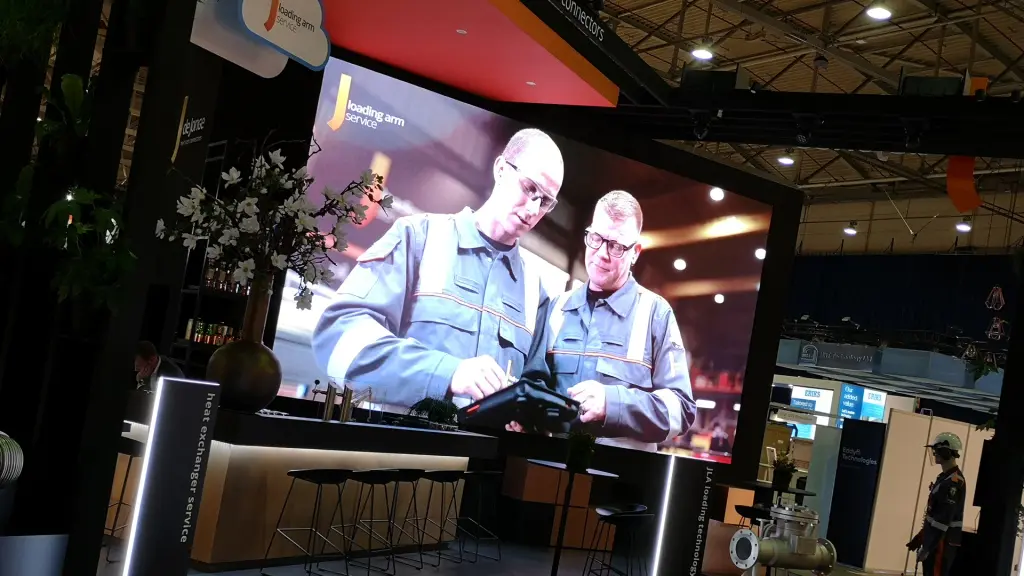 led scherm voor beurs in rotterdam
